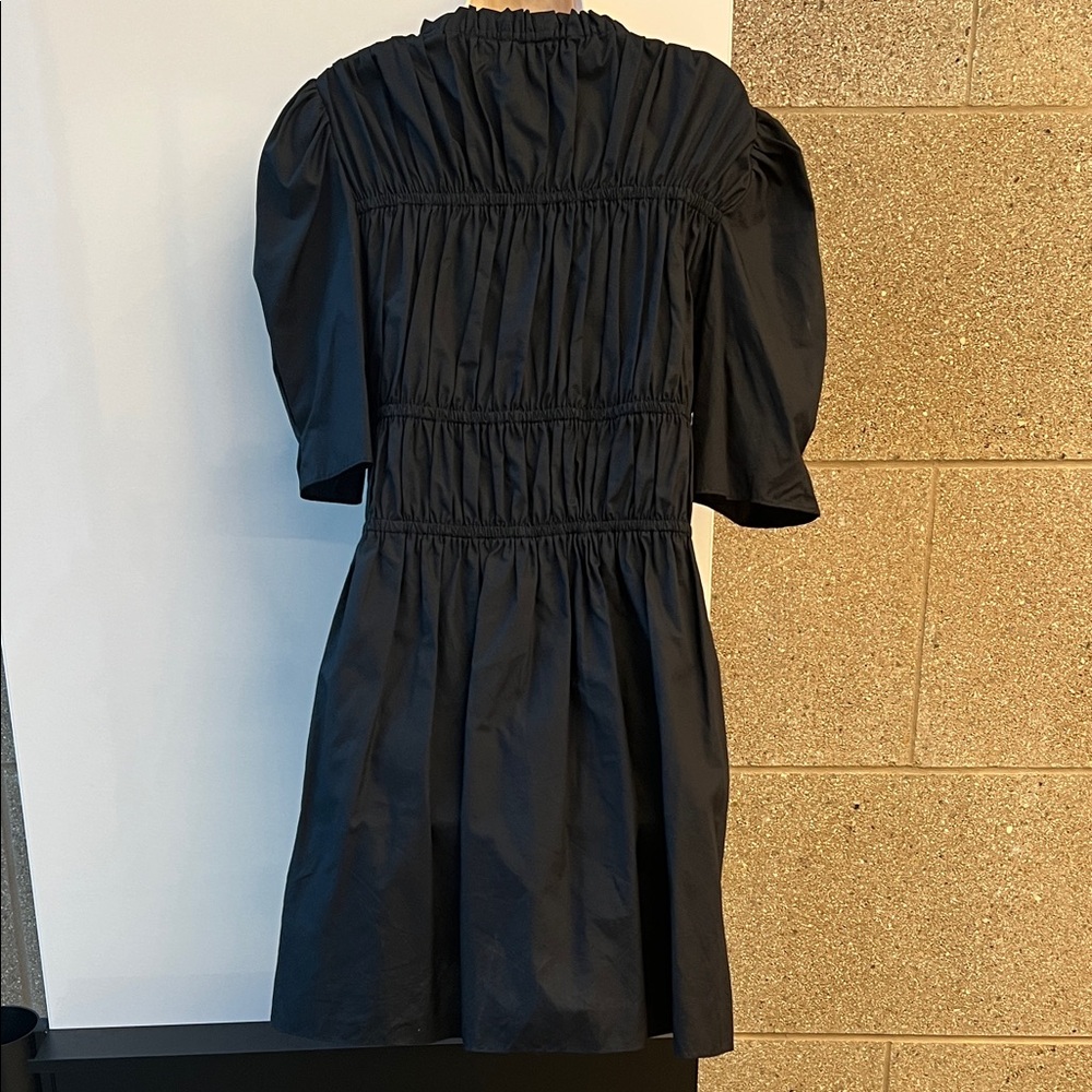 LES RÊVERIES Ruched Cotton-Poplin Mini Dress - Picture 4 of 6